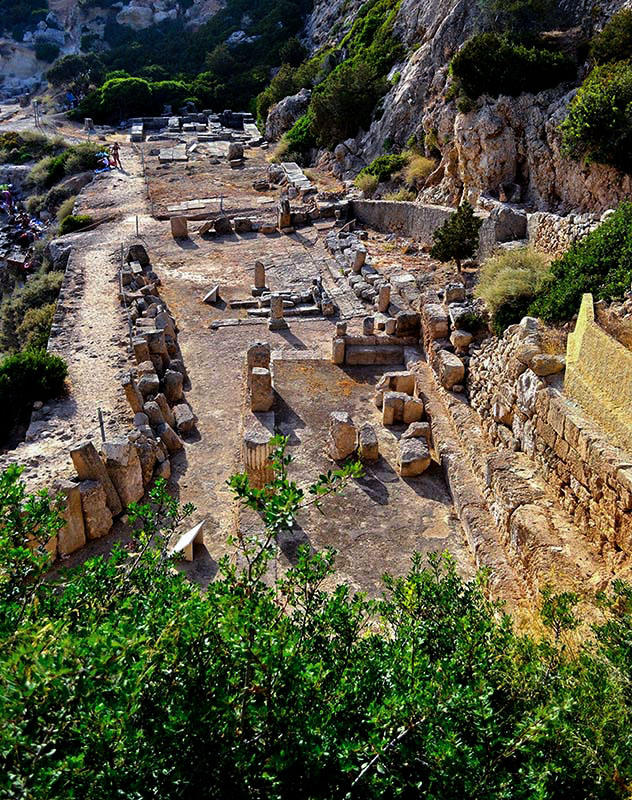 Ο ναός της Ήρας από ψηλά Ο ναός της Ήρας από ψηλά